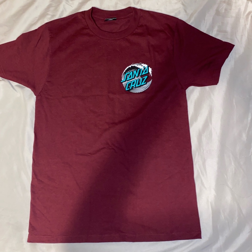 Burgundy/Maroon Santa Cruz Wave Tee